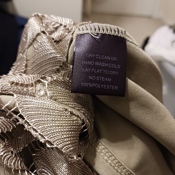 Hale Bob Gold Woven Knit Boatneck Dress NWOT - Picture 13 of 16